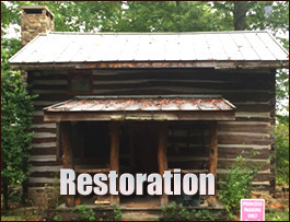 Historic Log Cabin Restoration  Etowah County, Alabama